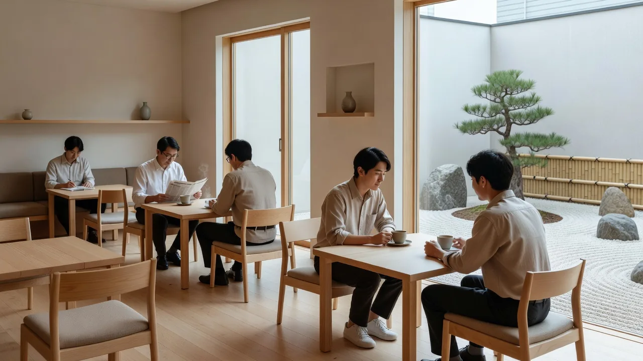 禅庭のカフェ