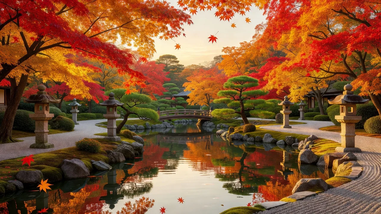 金沢・兼六園の紅葉